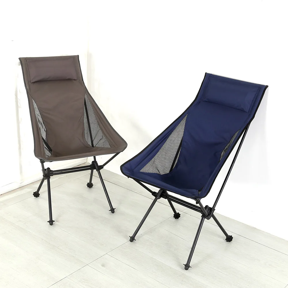 구매 튼튼한 초경량 휴대용 접이식 달 의자, 캐리 가방 안티 슬립 스탠드 방수 천 낚시 캠핑 정원 야외