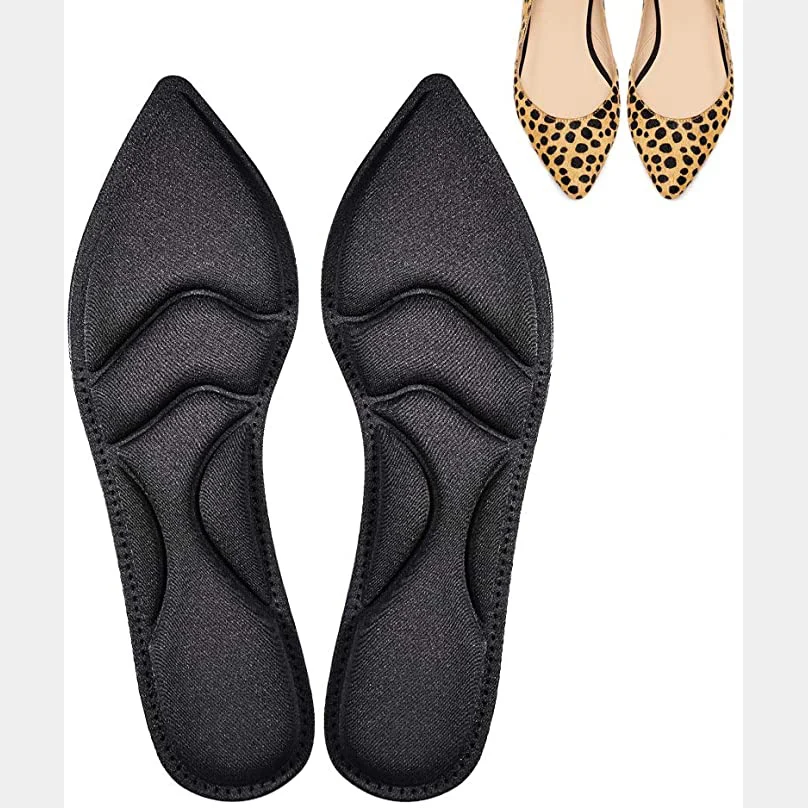 

1 пара женских стелек для обуви, стельки для поддержки арки, Удобные стельки из губки, вставки на высоком каблуке для массажа, облегчение бол...