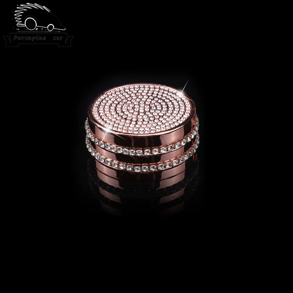 Rose Large button Обновленная Автомобильная Мультимедийная ручка управления Кнопка регулировки громкости Чехлы для автомобиля-Стайлинг для Mazda Axela CX-4 CX-5 ATENZA аксессуары - Название цвета: Rose Large button