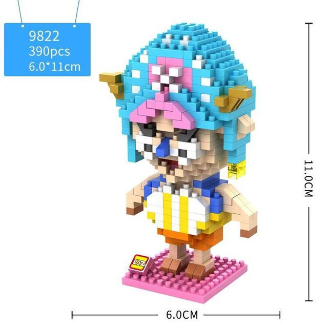 Лидер продаж японское аниме one piece micro diamond block Monkey D Luffy Zoro Usopp Sanji Chopper Фрэнки Брук