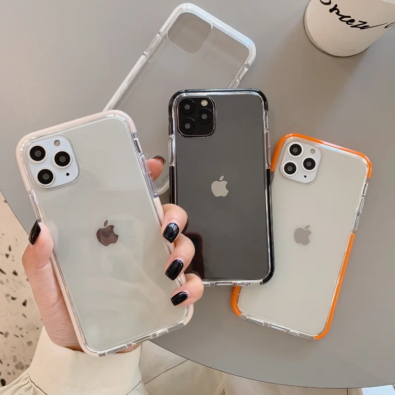Противоударный чехол для iphone 11 11Pro Max XR XS Max, прозрачный мягкий чехол из ТПУ для iphone 6, 6s, 7, 8 Plus, защитный чехол