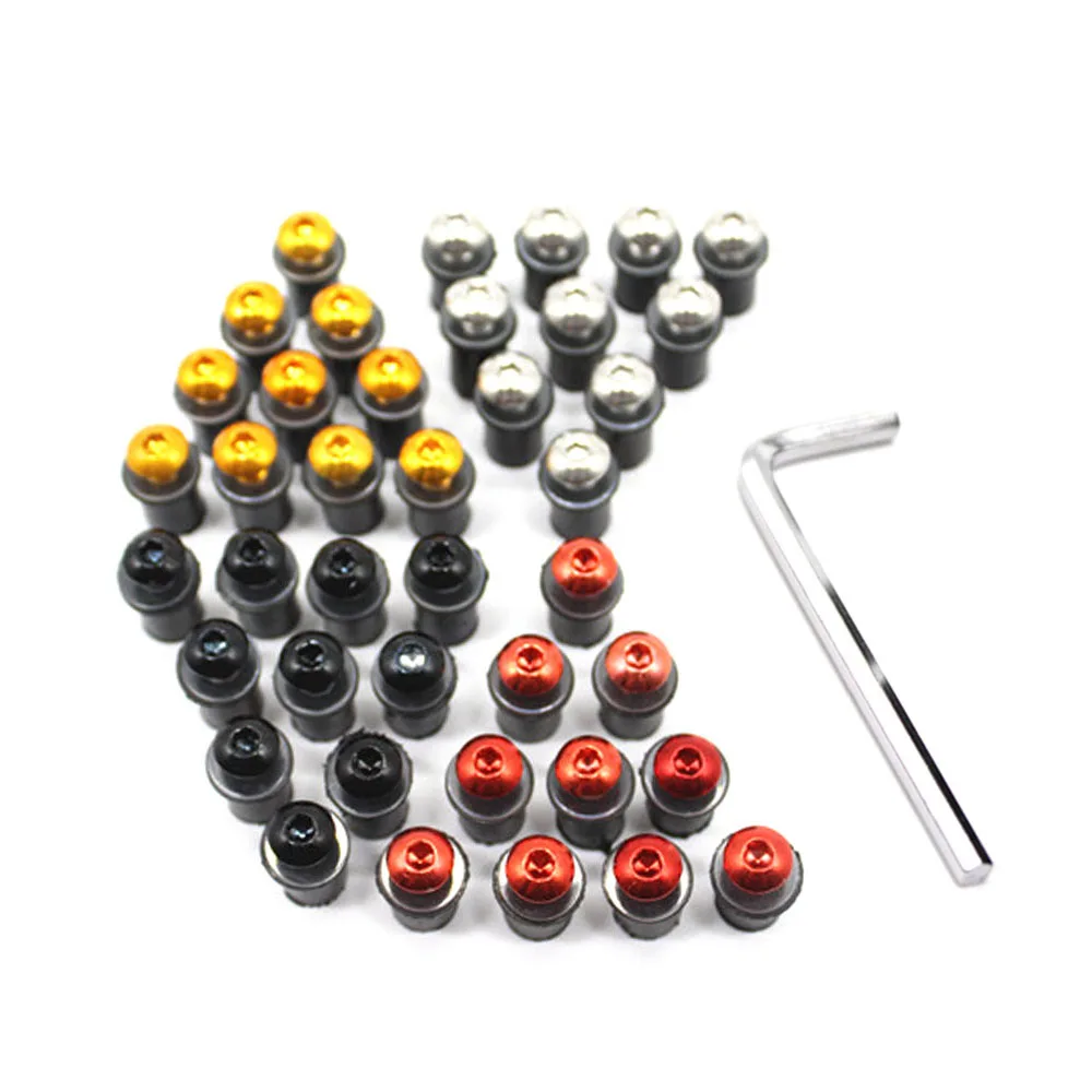 10 шт. 5 мм Универсальный мотоциклетный Болт комплект винтов лобовое стекло Cafe Racer