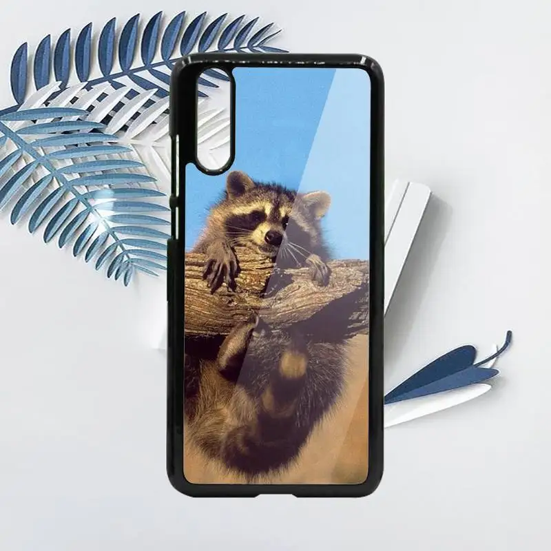 

Raccoon cute animal Phone Case PC For Samsung galaxy S note 8 9 20 10 e lite2019 plus pro ultra