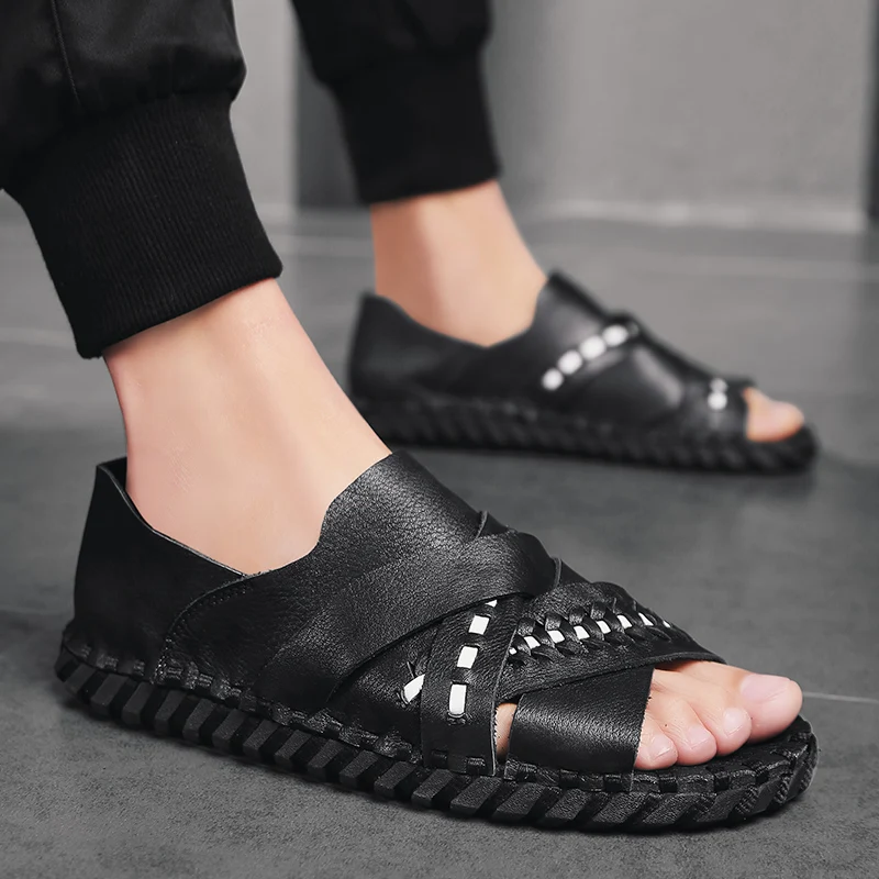 

Sandale Homme Ete Summer Breathable Men Shoes Roman Sandals Running Shoe Men's Sneakers Comfortable Casual Mesh