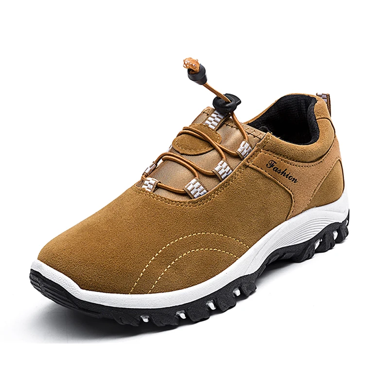 

Outdoor Sports Camping Shoes For Men Tactical Slip-on Hiking Shoes Autumn Spring Leisure Breathable Waterproof Shoes Sneakers
