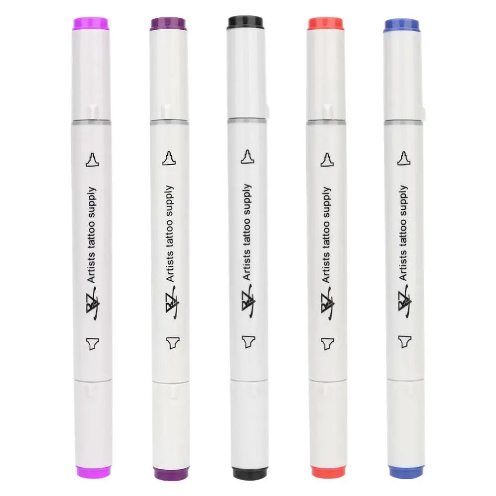 

Clearance Double-Pointed Tattoo Hook Line Drawing Pen Positioning Mark Quick-Drying Not Easy Fade Tattoo Pattern Design Tool