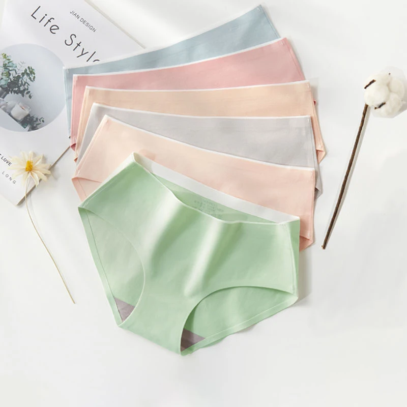 2 шт./компл. хлопковые трусики для девочек однотонные мягкие трусы со средней