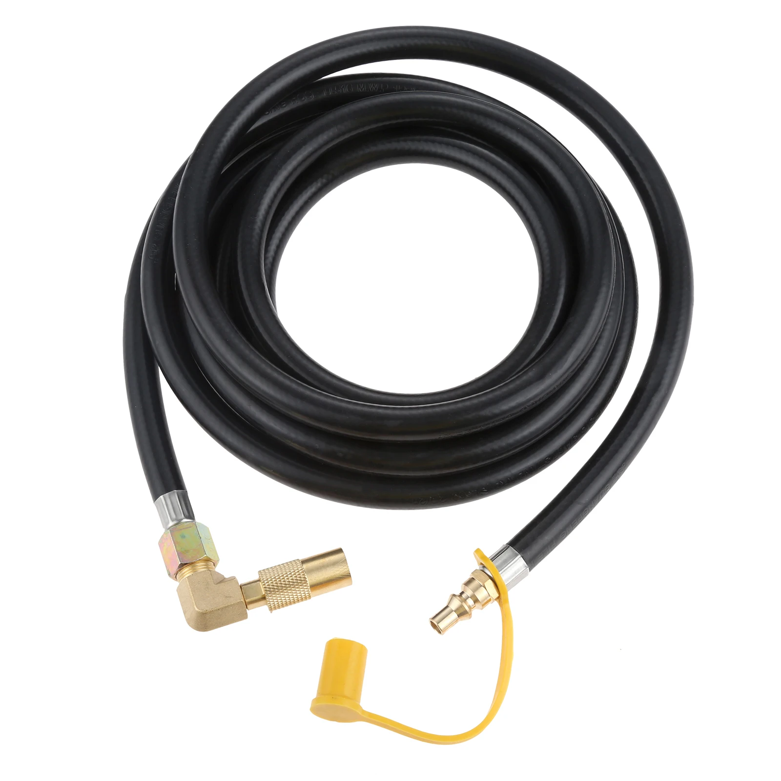 

Propane Elbow Hose Adapter Fitting, 12FT RV Quick Connect Hose for Blackstone 17"/22" Griddle To RV 1/4" Female Quick Disconnect