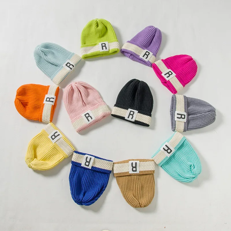 Зимняя шапка для маленьких девочек и мальчиков мягкая теплая детская Шапка-бини