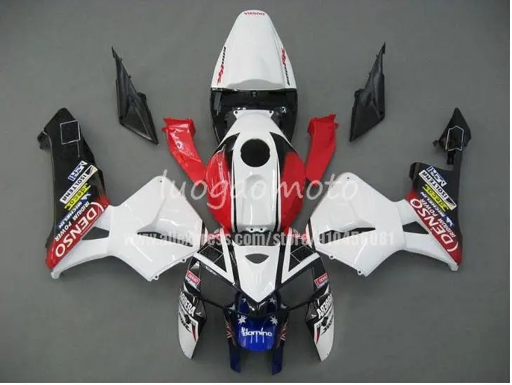 

Injection Bodykits For HONDA CBR 600RR Red white black CBR600 RR F5 05 06 CBR600RR F5 2005 2006 Fairings Bodywork+gifts