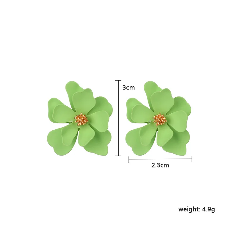 

Colorful Resin Arcylic Flowers Petal Drop Earrings Multicolor Layed Flower Statement Dangle Earrings for Women Party Jewelry