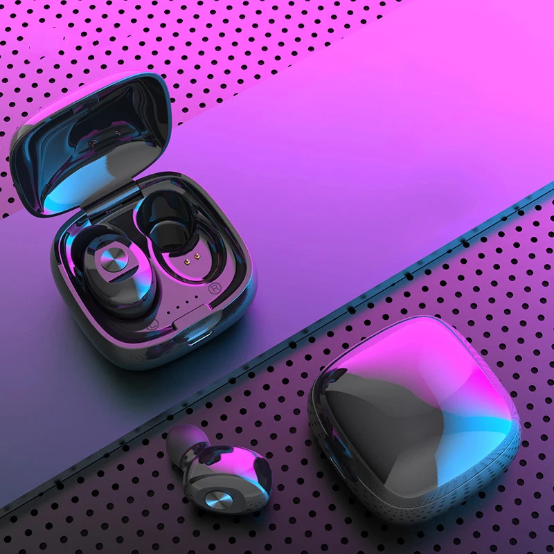 Спортивные наушники TWS беспроводные Bluetooth с микрофоном зарядная коробка 5 0 IPX5 3D