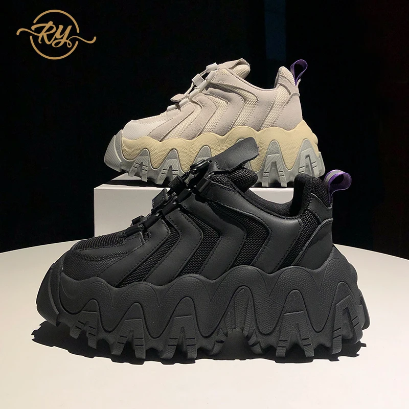 

RY-RELAA sneakers women Genuine Leather fashion platform sneakers 2020 springtime new style white sneakers casual shoes women