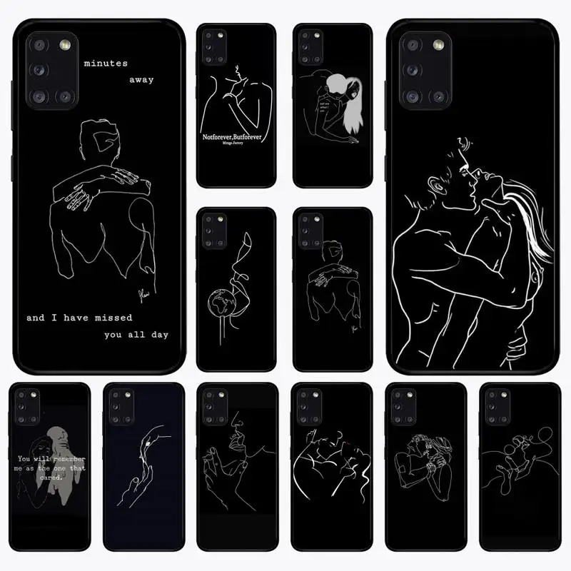 

Minimalist Line Sexy Phone Case for Samsung A 51 30s 71 21s 10 70 31 52 12 30 40 32 11 20e 20s 01 02s 72 cover