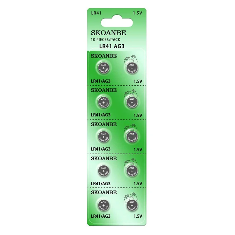 SKOANBE 3-10PCS LR41 392 384 192 AG3 SR41 1.5V Button Coin Cell Battery Watch Battery. | Источники питания
