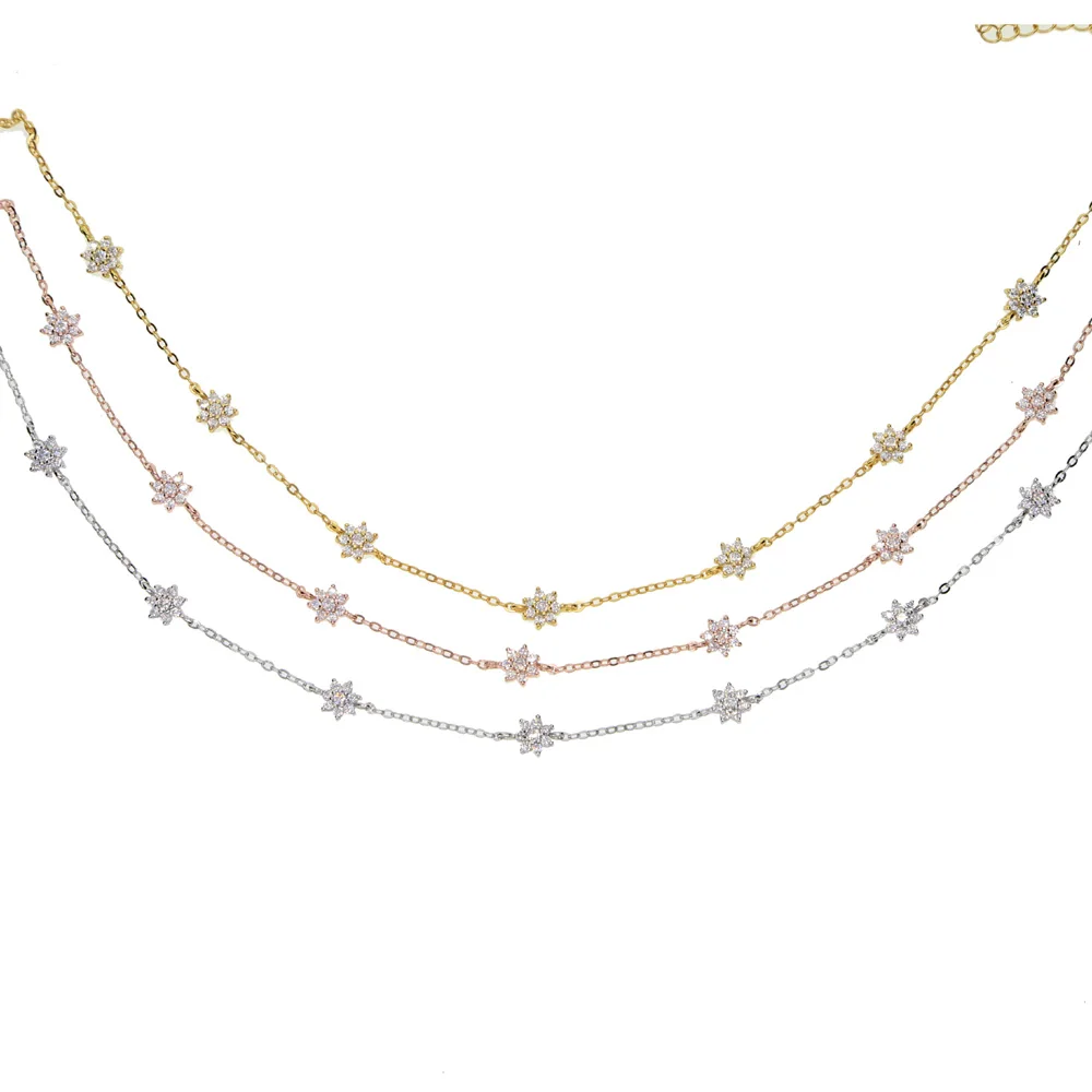 Женское ожерелье из серебра 925 пробы с фианитом|designer necklace|necklace anecklace designer |