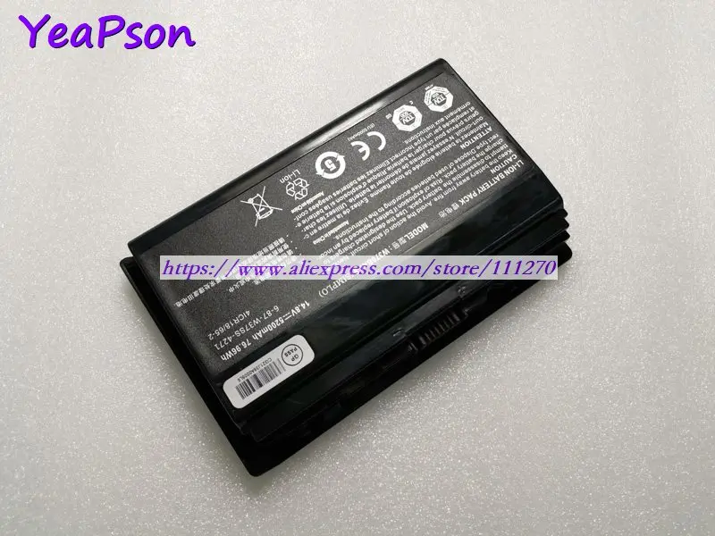 Смартфон Yeapson W370BAT 8 6 87 W370S 4271 14 в 5200 мА · ч для Clevo W350ST флейта W355SS W355ST
