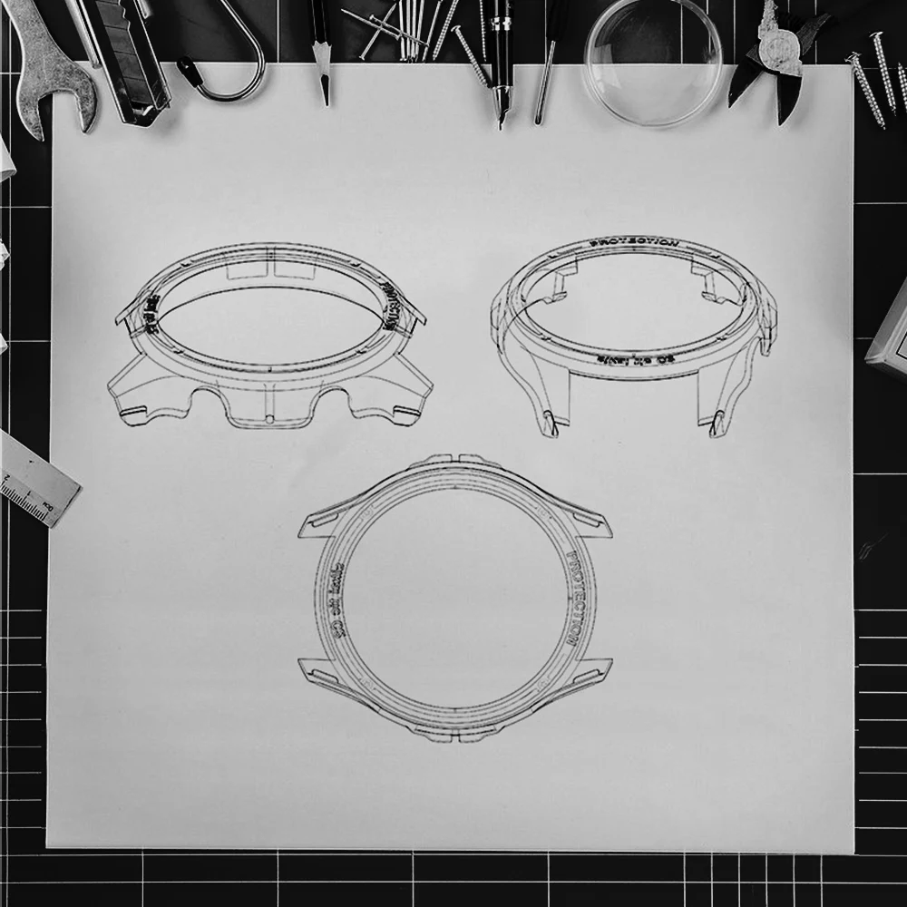 Чехол SIKAI для Ticwatch C2 Жесткий из поликарбоната Защитная крышка аксессуары умных