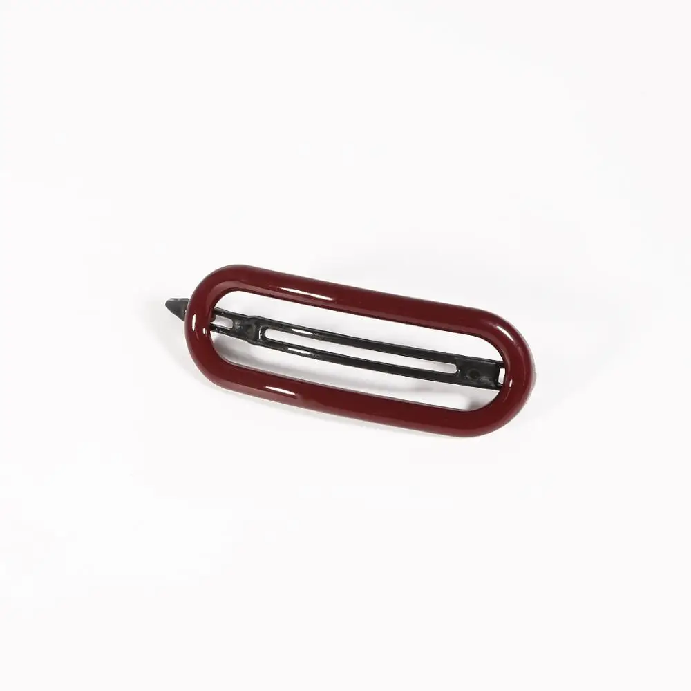 Burgundy 1 шт. 8 см модные женские заколки для волос BB заколки для волос металлические заколки для волос держатель инструменты для укладки аксессуары для повседневной жизни - Цвет: Burgundy