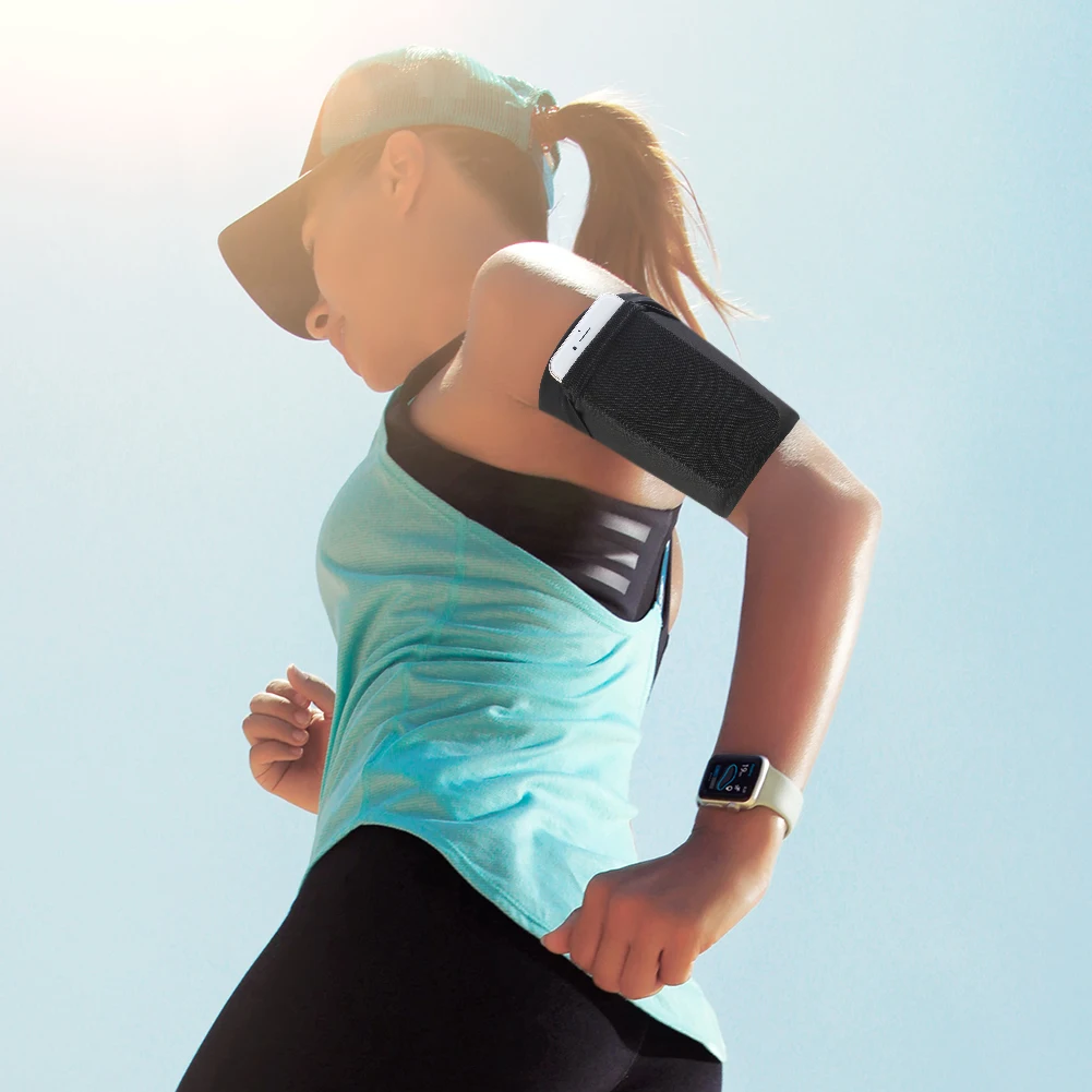 

Four color Armband Bag Breathable Arm Band Phone Case for Outdoor Night Jogging Sports Hight Elastic Jogging Cellphone Arm Band