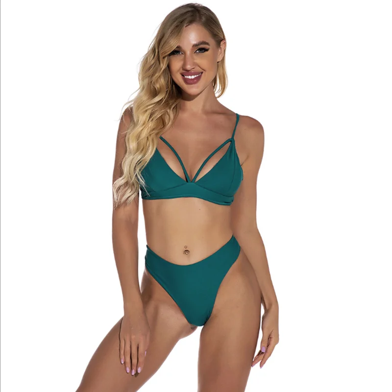 

Sexy Bandage Bikini 2021 Swimsuit Swimwear Women Push Up Bikinis Set Women's Swimming Suit Biquini Bathing Suit