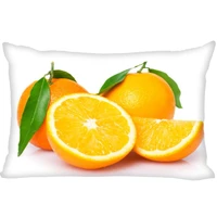 orange fruit cover throw pillow case rectangle cushion for sofahomecar decor zipper custom pillowcase 45x35cm