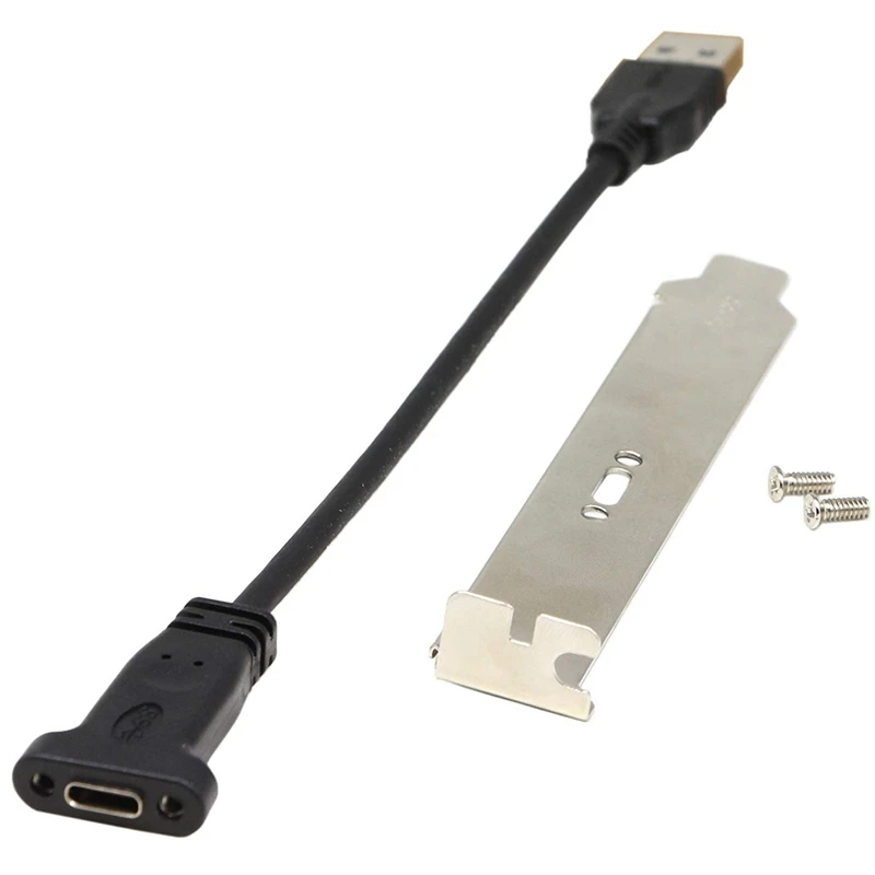 USB A 3.0 to C Front Panel Header Cable Male Type Female Mount Extension Data Sync and Charg | Электроника