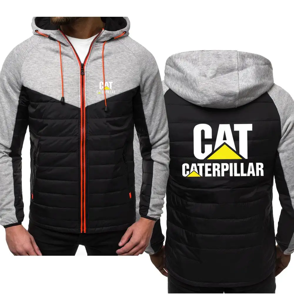 

NEW Hoodies Men Cat Logo Spring Autumn Casual Sweatshirt Jacket Long Sleeve Mens zipper Jacket Man Hoody