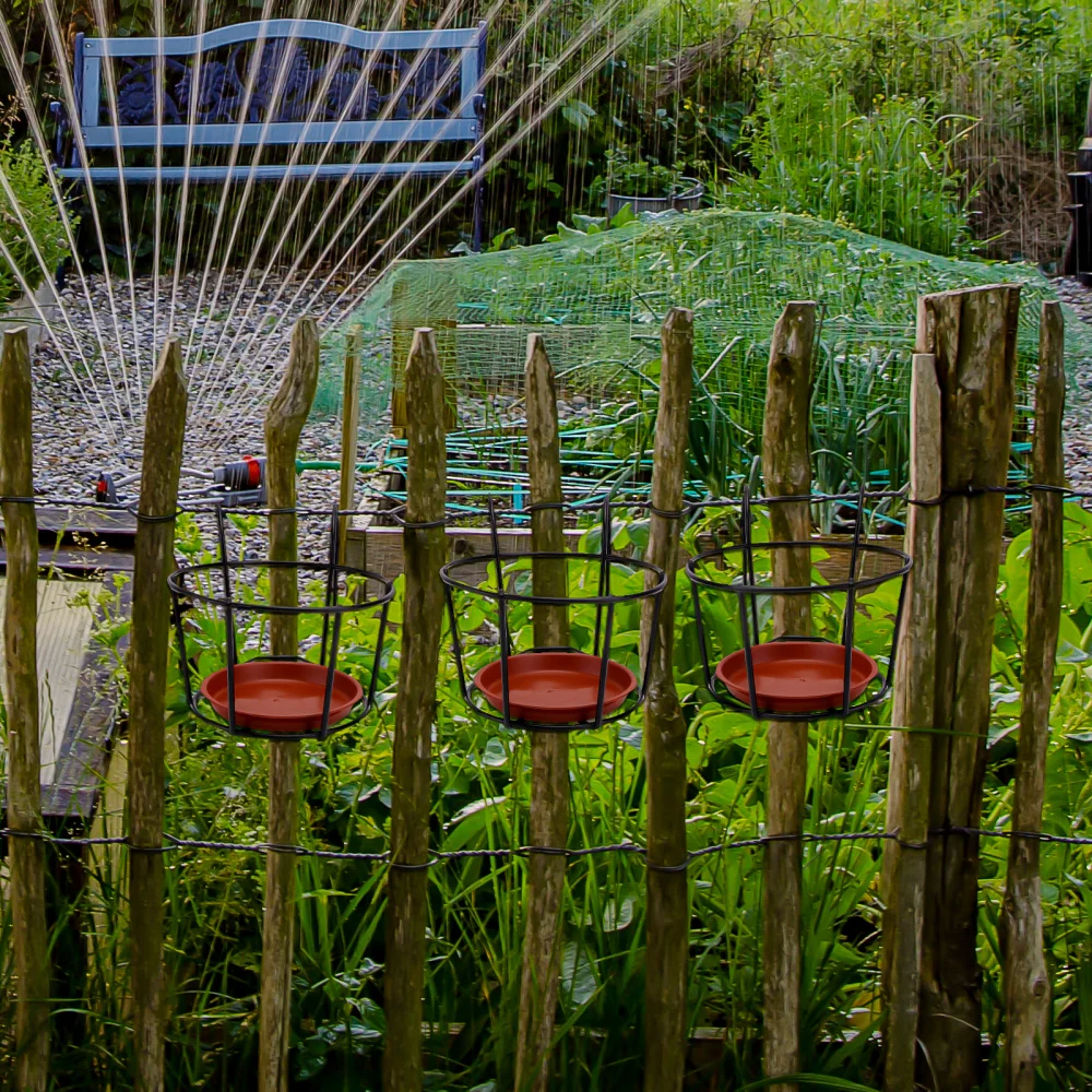 

3 Sets of Balcony Flower Rack Hanging Type Plant Holder Flowerpot Storage Rack