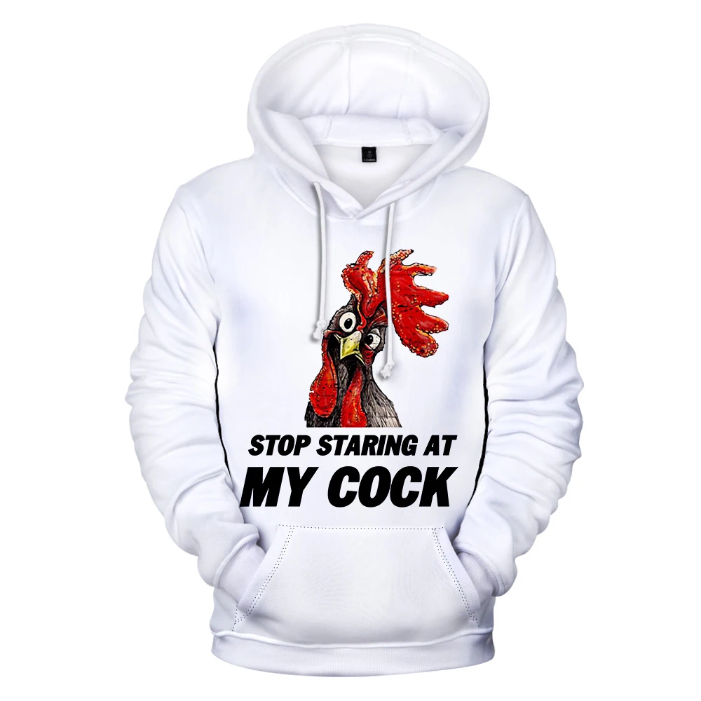 

2020 Men's Fashion Fashion Stop Staring at My Cock 3D Hooded Sweatshirts Men / wo Fashion Hip Hop 3d Hoodies Anime Sweatshirt