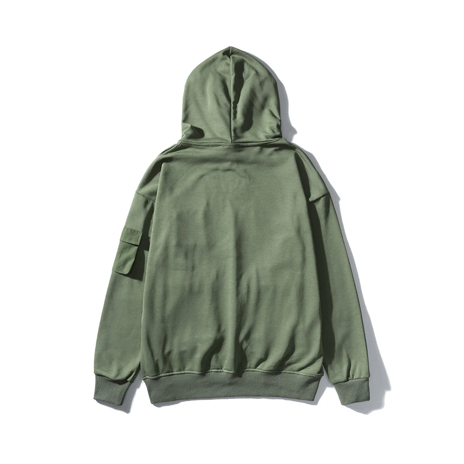 

European and American fashion brand autumn and winter st Multi Pocket splicing men's casual Hoodie fashion couple Pullover