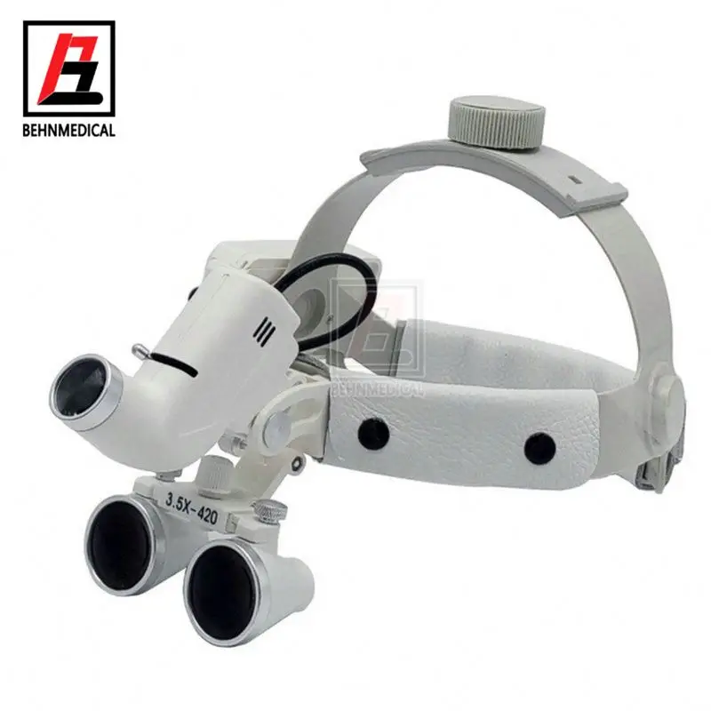 

Denta-l Surgical Binocular Medical Loupe Headband 3.5X 2.5X / Medical Surgical Headlight Loupe With LED Light For Endo Equipment