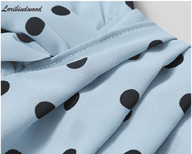 

2021 New Arrival Fashion Korean Chic Style Sleeveless Summer Dress Robe Women's Irregular Polka Dot Dresses Vestidos