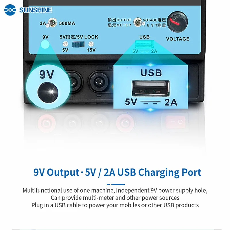 DC Регулируемый источник питания инструмент для ремонта телефона 15V3A