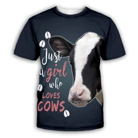 loves cows 3d all over printed t shirts women men summer funny animal tees short sleeve t shirts cosplay costumes 01