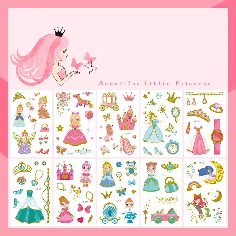 

1Pcs Cartoon Princess Sticker Designer Toy Cute Child Waterproof Sticker Scrapbooking For Kids Room Decor Sticker Christmas Gift