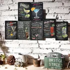 Металлическая вывеска для магазина коктейлей, настенное украшение, табличка для клуба, бара, кафе, рекламная табличка, жестяной плакат, железная краска, художественная декоративная роспись