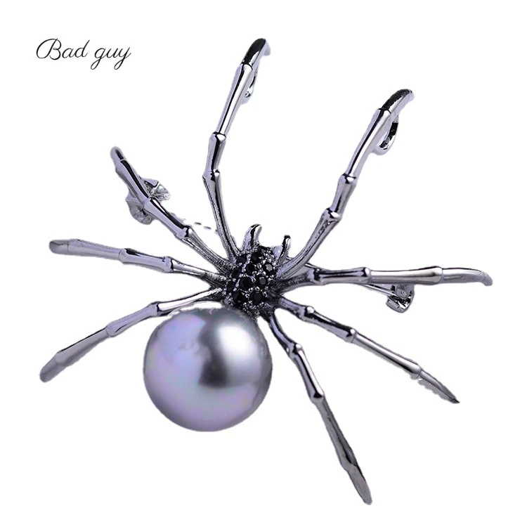 Брошь в виде черной вдовы насекомое булавка ювелирные изделия аксессуары для
