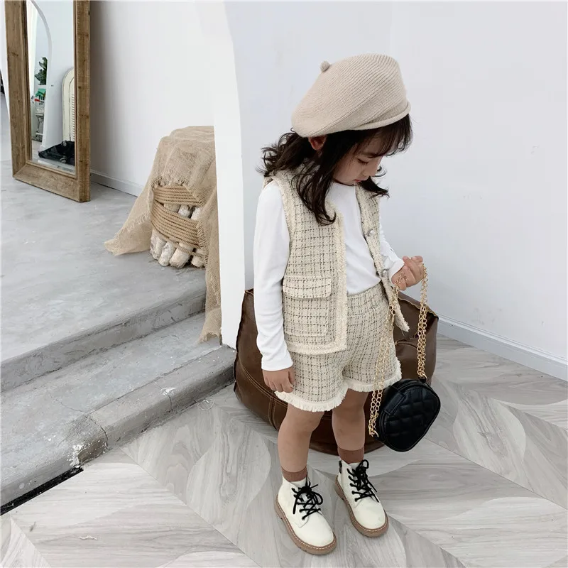 Детский жилет без рукавов с шортами Комплект для малышей комплект из двух