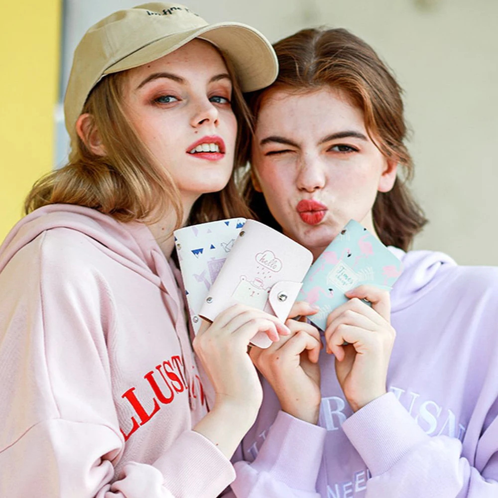 Модный визитница для кредитных карт чехол мужчин и женщин симпатичный маленький