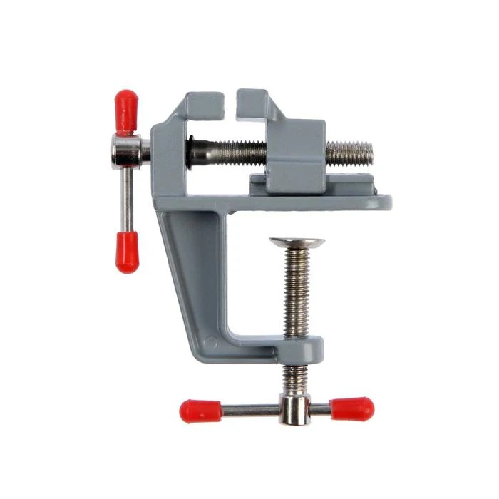 Mini vise aluminum TUNDRA screw clamp 35 mm 7003025 Construction repair tools Clamps Machinery Accessories | Инструменты