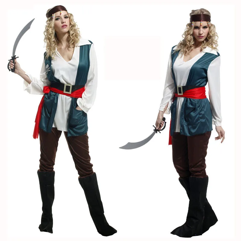 Костюм пиратского ниндзя для мальчиков и женщин косплей костюм взрослых фэнтези