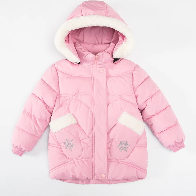 

2021 Winter Kids Clothes Jackets for Baby Girls Thick Coat Warm Hooded Jacket Children Outerwear Toddler Girl Snowsuit Clothing