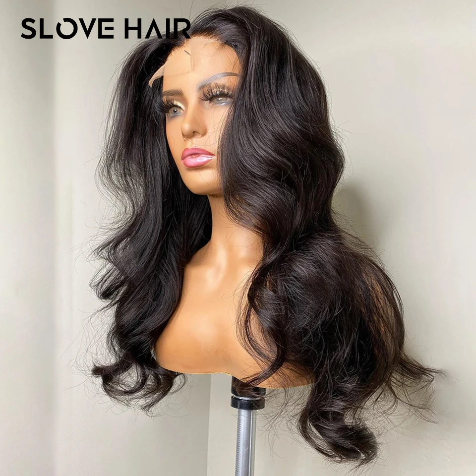 150% длинные волнистые человеческие волосы 4x 4 на шнуровке спереди парики для