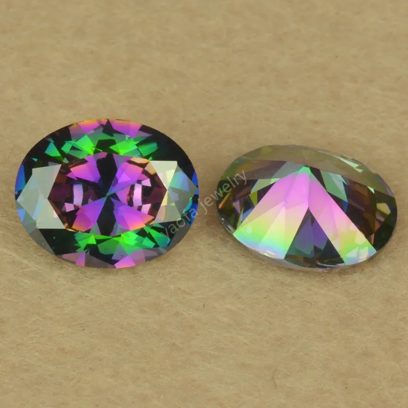 Распродажа 2X3 ~ 13X18 мм покрытие смешанные цвета радужные синтетические