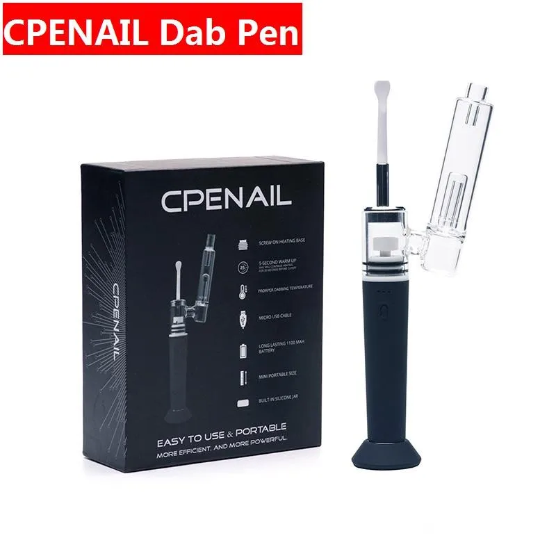 

Authentic CPENAIL Vape Pen Starter Kit 1500mAh Dab Rig GR2 Pure Titanium Portable Wax Vaporizer Ceramic Quartz E Nail vape pen