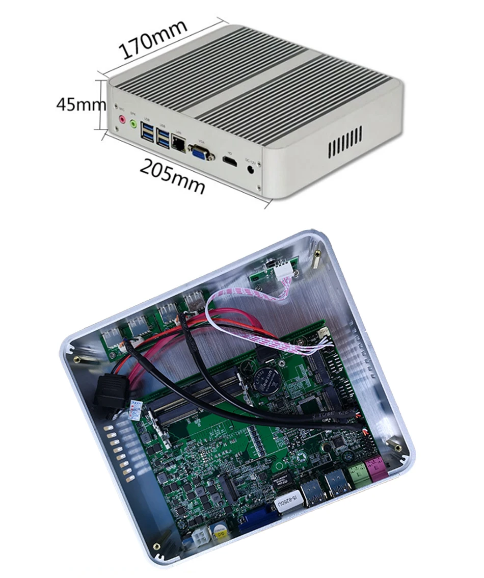 MSECORE i5 8250 NVME DDR4 игровой Мини ПК Windows 10 Настольный компьютер неттоп безвентиляторный ПК linux barebone intel HTPC UHD620 HD WiFi