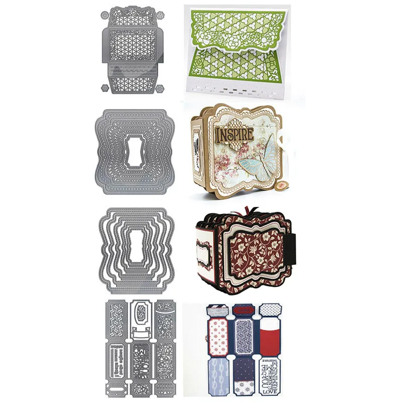 Унаследованный кошелек Хранитель конверт вставка Многослойные рамки для книги