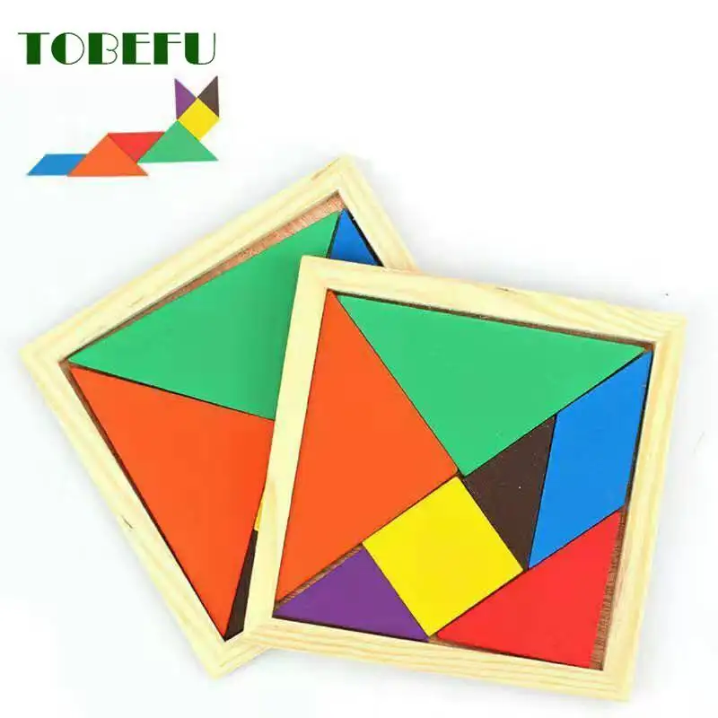 Забавные красочные деревянные рандомные игрушки TOBEFU для детей головоломки