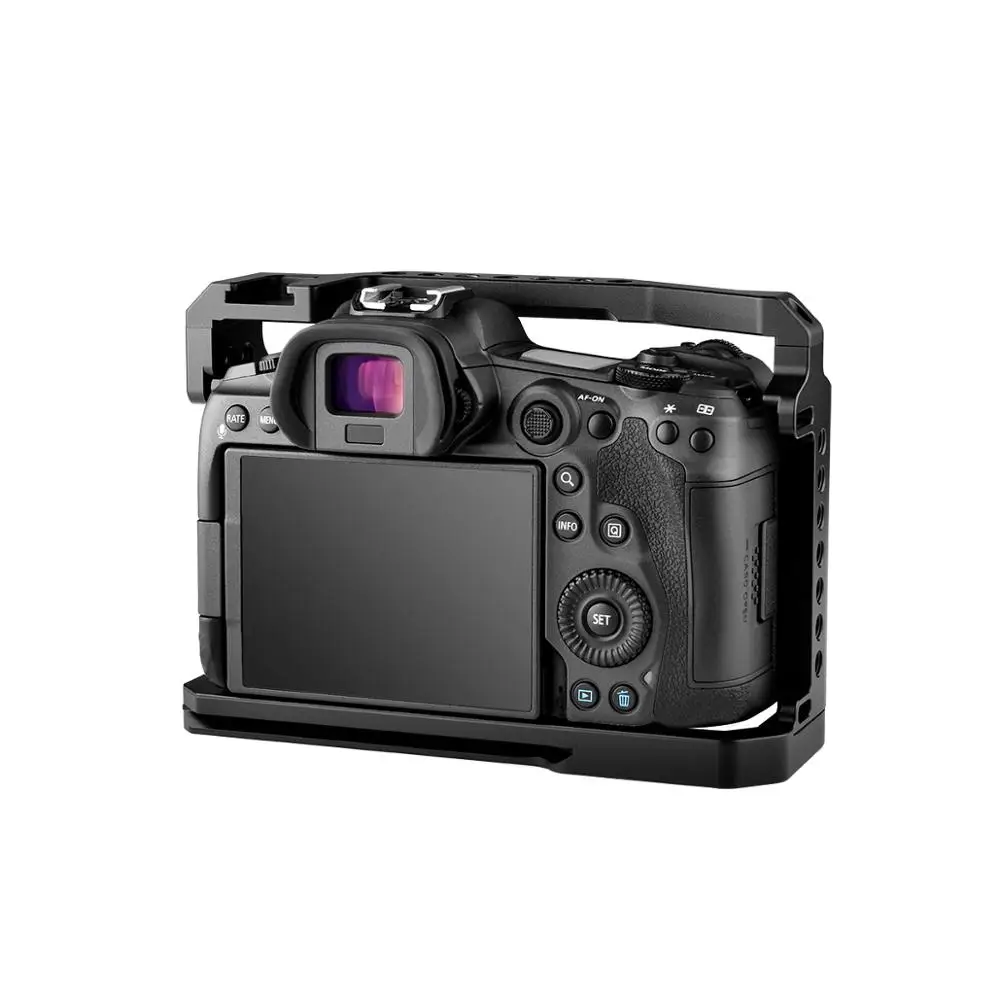Yelangu C22 DSLR клетка для камеры Canon EOS R5 и R6 с холодным башмаком рейкой NATO 1/4 ''и